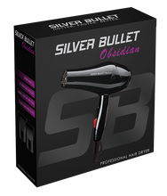 Load image into Gallery viewer, Silver Bullet Obsidian Hair Dryer - Black
