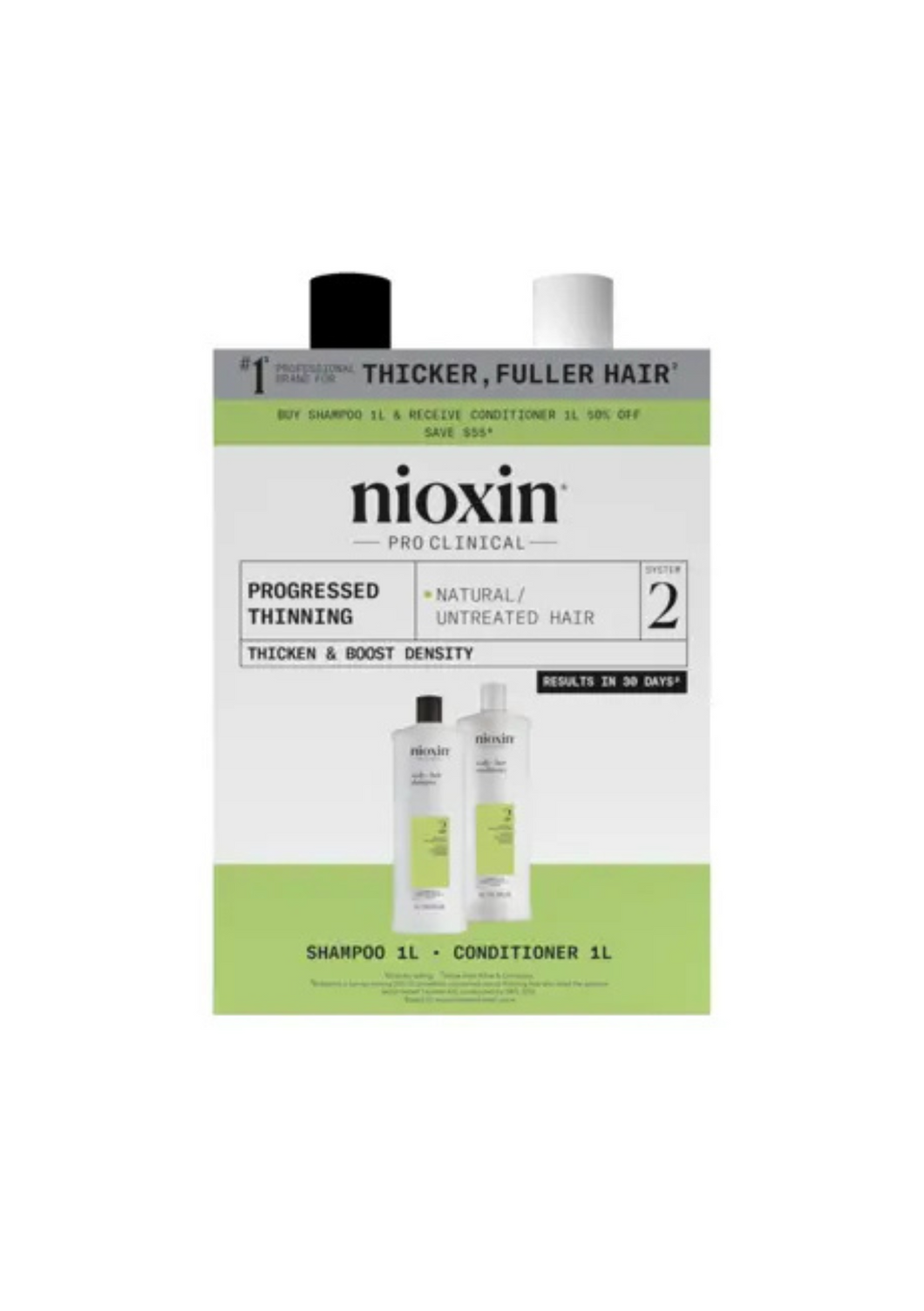 Nioxin System 2 - 1 Litre Duo