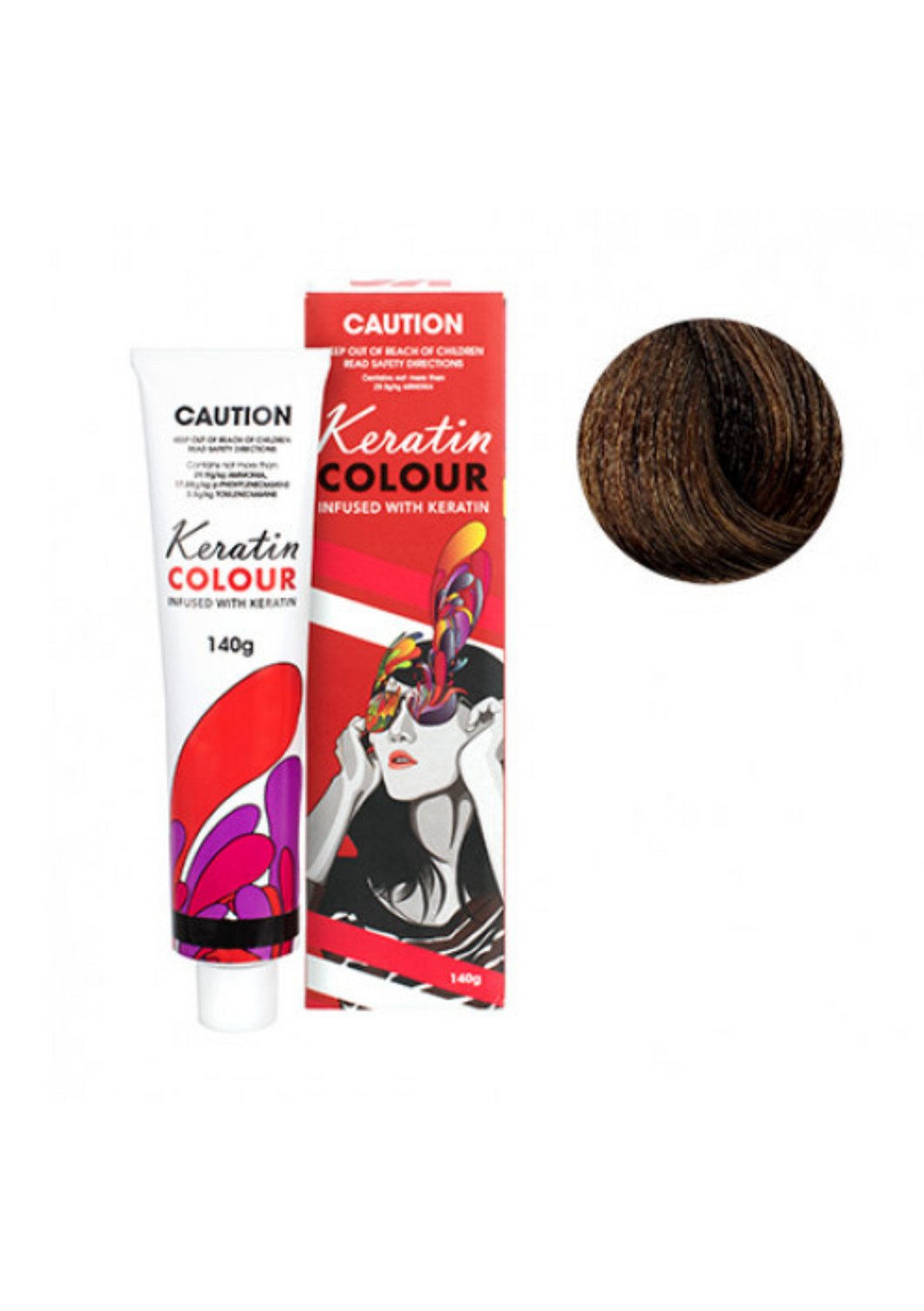 Keratin Colour 7.31 Golden Ash Blonde 140g