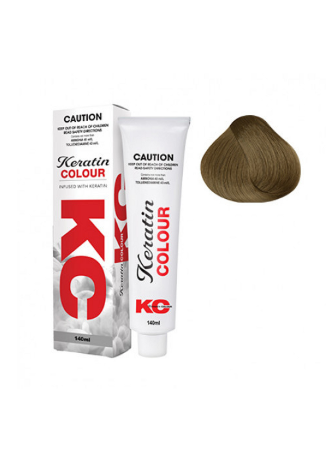 Keratin Colour 8.31 Light Ash Golden Blonde 140g