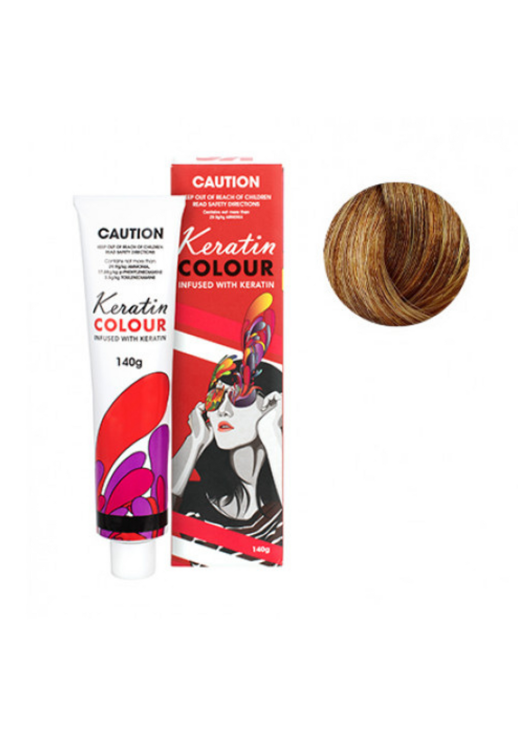 Keratin Colour 8.83 Light Chocolate Golden Blonde 140g