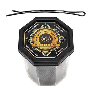 Premium Pin Company 999 3" Bobby Pins Black